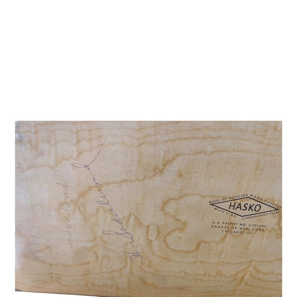 Vintage HASKO Flying Mallard Ducks Lithographed Wood Trays Display Lot of (5) - Picture 8 of 12